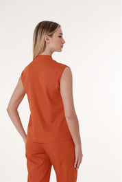 Ärmellose Bluse aus Leinen - Bambus – Perfekt für Damen - Blossom Hair & Fashion