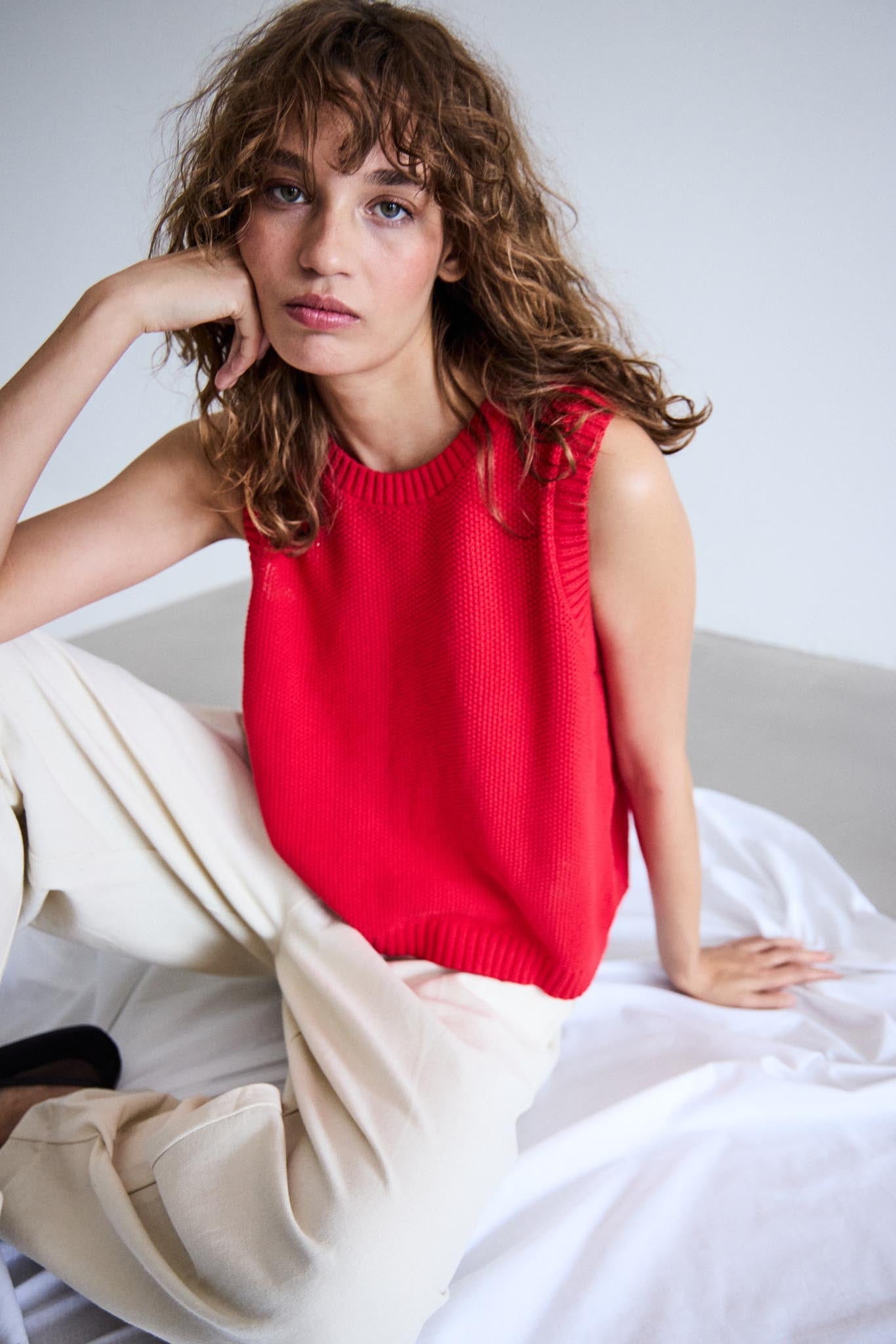 Ärmelloser Strick - Pollunder für Damen – Modern & vielseitig - Blossom Hair & Fashion