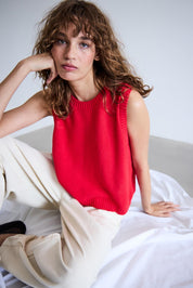 Ärmelloser Strick - Pollunder für Damen – Modern & vielseitig - Blossom Hair & Fashion