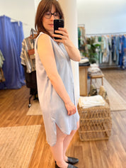 Ärmelloses Hemdkleid aus Tencel - Blossom Hair & Fashion