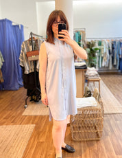 Ärmelloses Hemdkleid aus Tencel - Blossom Hair & Fashion