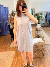 Ärmelloses Hemdkleid aus Tencel - Blossom Hair & Fashion