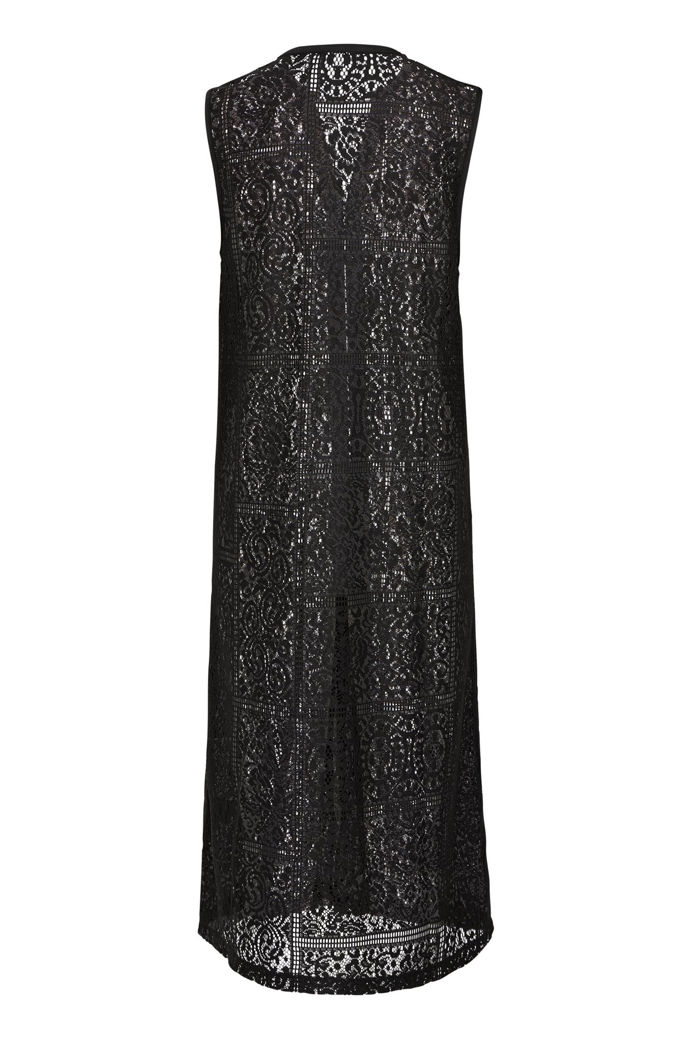 Ärmelloses Spitzenkleid in Schwarz - Blossom Hair & Fashion