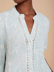 Blusa Bordada de manga corta - Blossom Hair & Fashion