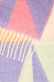 Bunter Damen Schal mit Fransen - Blossom Hair & Fashion