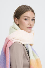 Bunter Damen Schal mit Fransen - Blossom Hair & Fashion