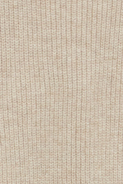 Damen Strickponcho Beige – ärmellos mit V - Ausschnitt - Blossom Hair & Fashion