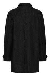 Damen Wollmantel Schwarz oder Creme – Regular Fit - Blossom Hair & Fashion