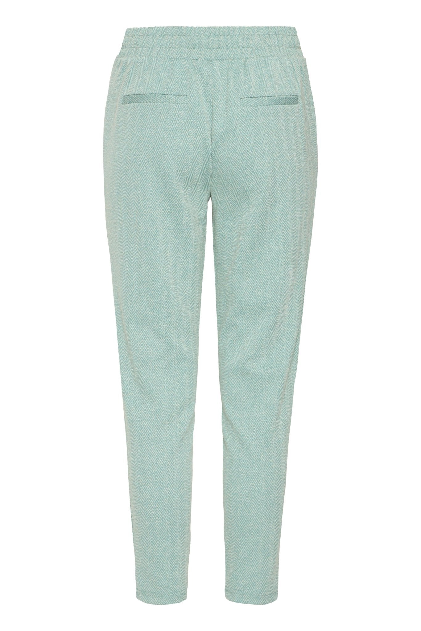 Elegante Hose mit elastischem Bund in Beryl Green - Blossom Hair & Fashion