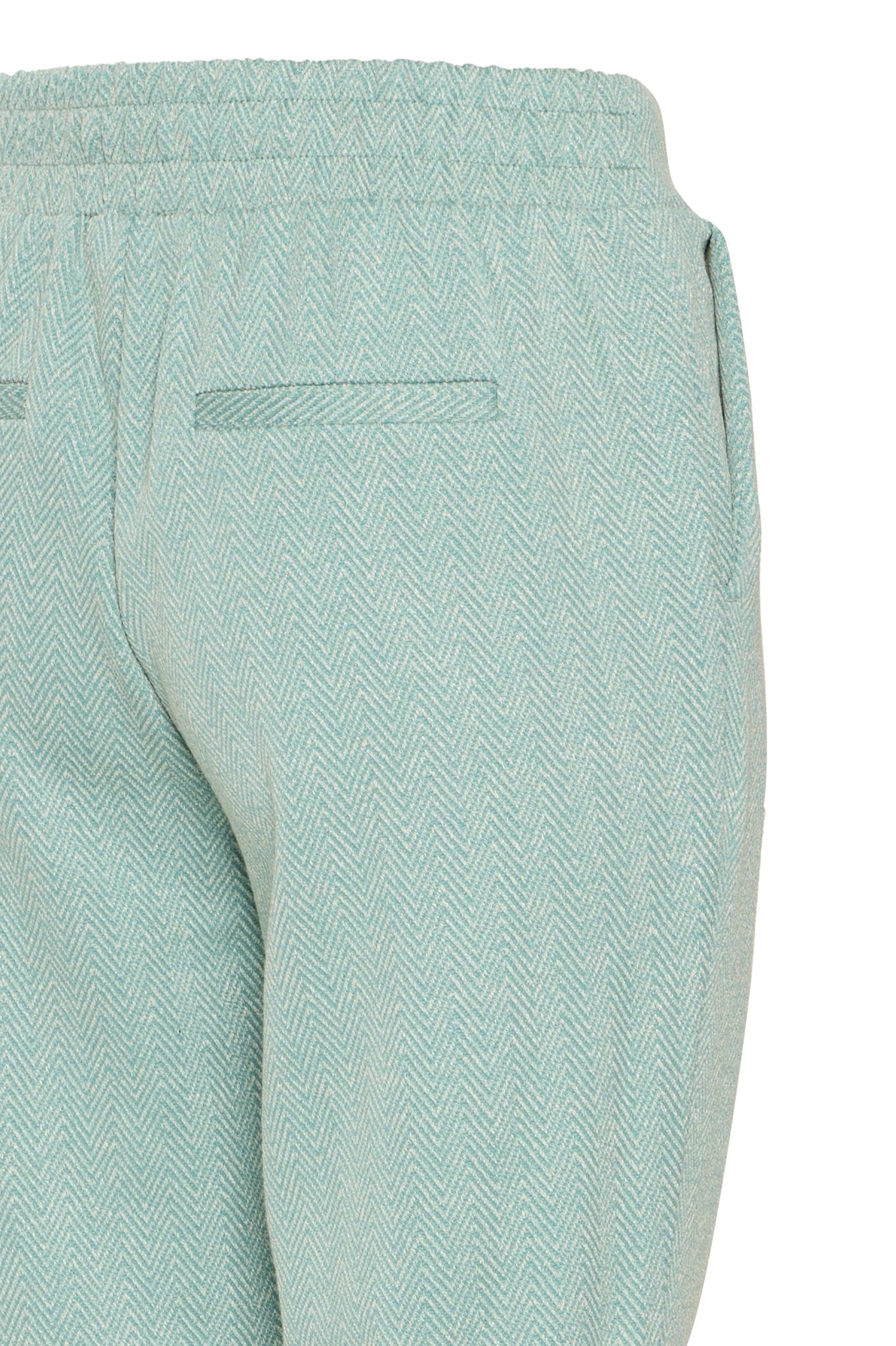 Elegante Hose mit elastischem Bund in Beryl Green - Blossom Hair & Fashion