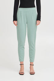 Elegante Hose mit elastischem Bund in Beryl Green - Blossom Hair & Fashion
