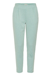 Elegante Hose mit elastischem Bund in Beryl Green - Blossom Hair & Fashion