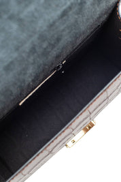 Elegante Kuriertasche aus Leder mit Krokodilmuster – Zeitlose Eleganz für Deinen Look - Blossom Hair & Fashion