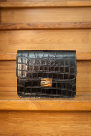 Elegante Kuriertasche aus Leder mit Krokodilmuster – Zeitlose Eleganz für Deinen Look - Blossom Hair & Fashion