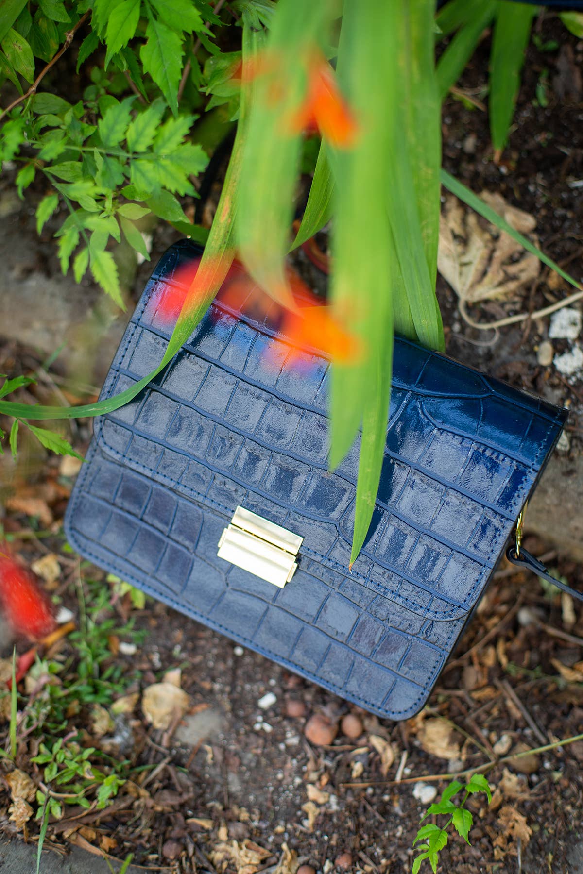 Elegante Kuriertasche aus Leder mit Krokodilmuster – Zeitlose Eleganz für Deinen Look - Blossom Hair & Fashion