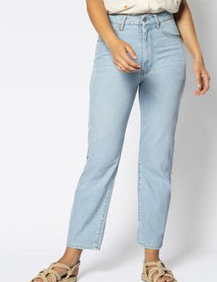 High - Waist Jeans mit geradem Bein aus Baumwolle - Blossom Hair & Fashion