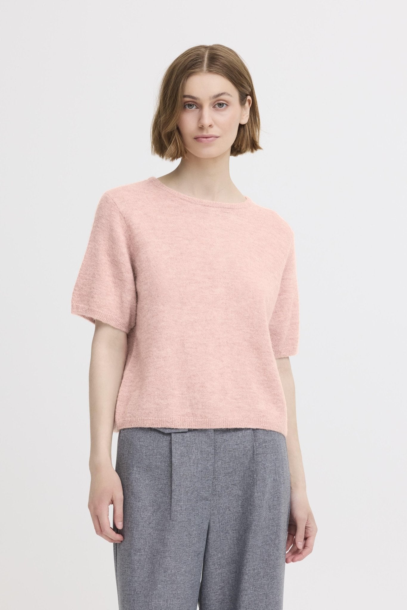 Kurzarm - Pullover mit Knopfleiste hinten - Blossom Hair & Fashion