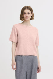 Kurzarm - Pullover mit Knopfleiste hinten - Blossom Hair & Fashion