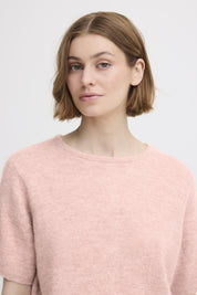 Kurzarm - Pullover mit Knopfleiste hinten - Blossom Hair & Fashion