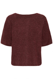 Kurzarm - Pullover mit Knopfleiste hinten - Blossom Hair & Fashion