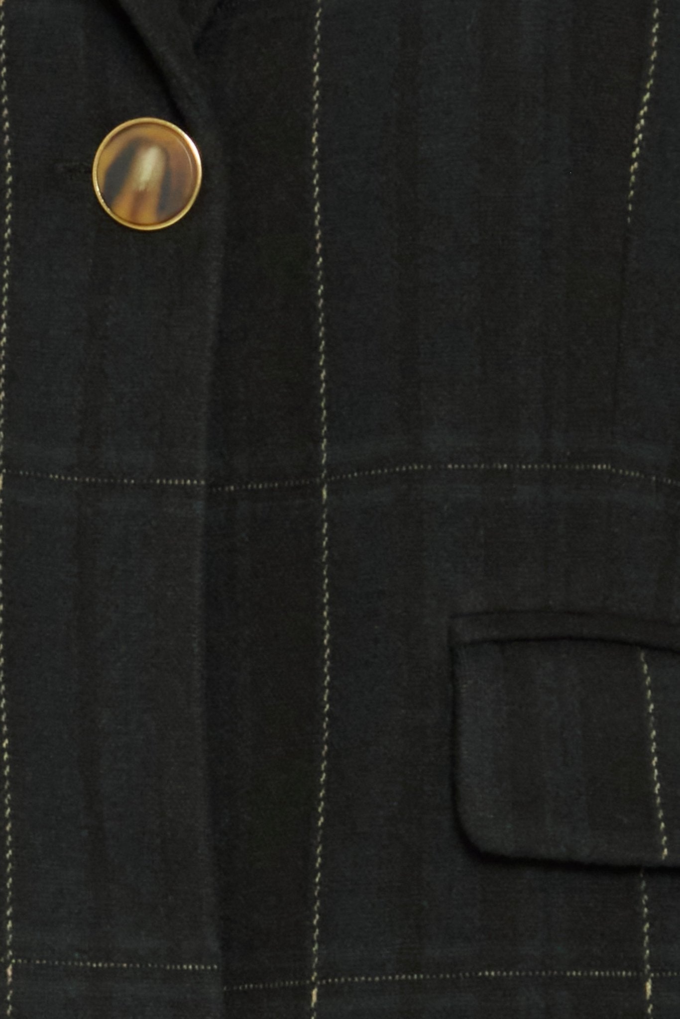 Schwarzer Blazer kariert kurz - Blossom Hair & Fashion