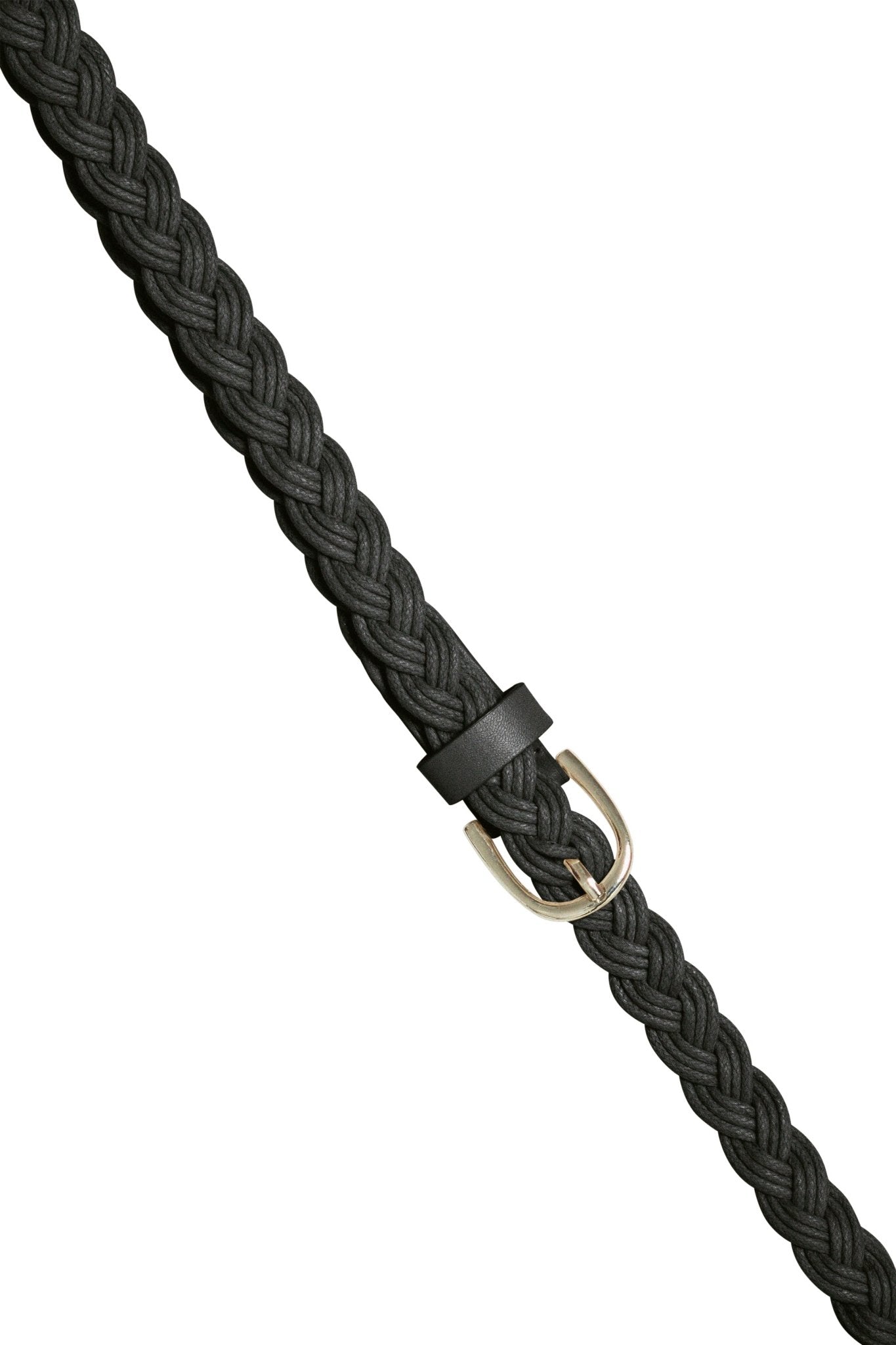 Schwarzer geflochtener Damengürtel - Blossom Hair & Fashion