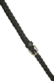 Schwarzer geflochtener Damengürtel - Blossom Hair & Fashion