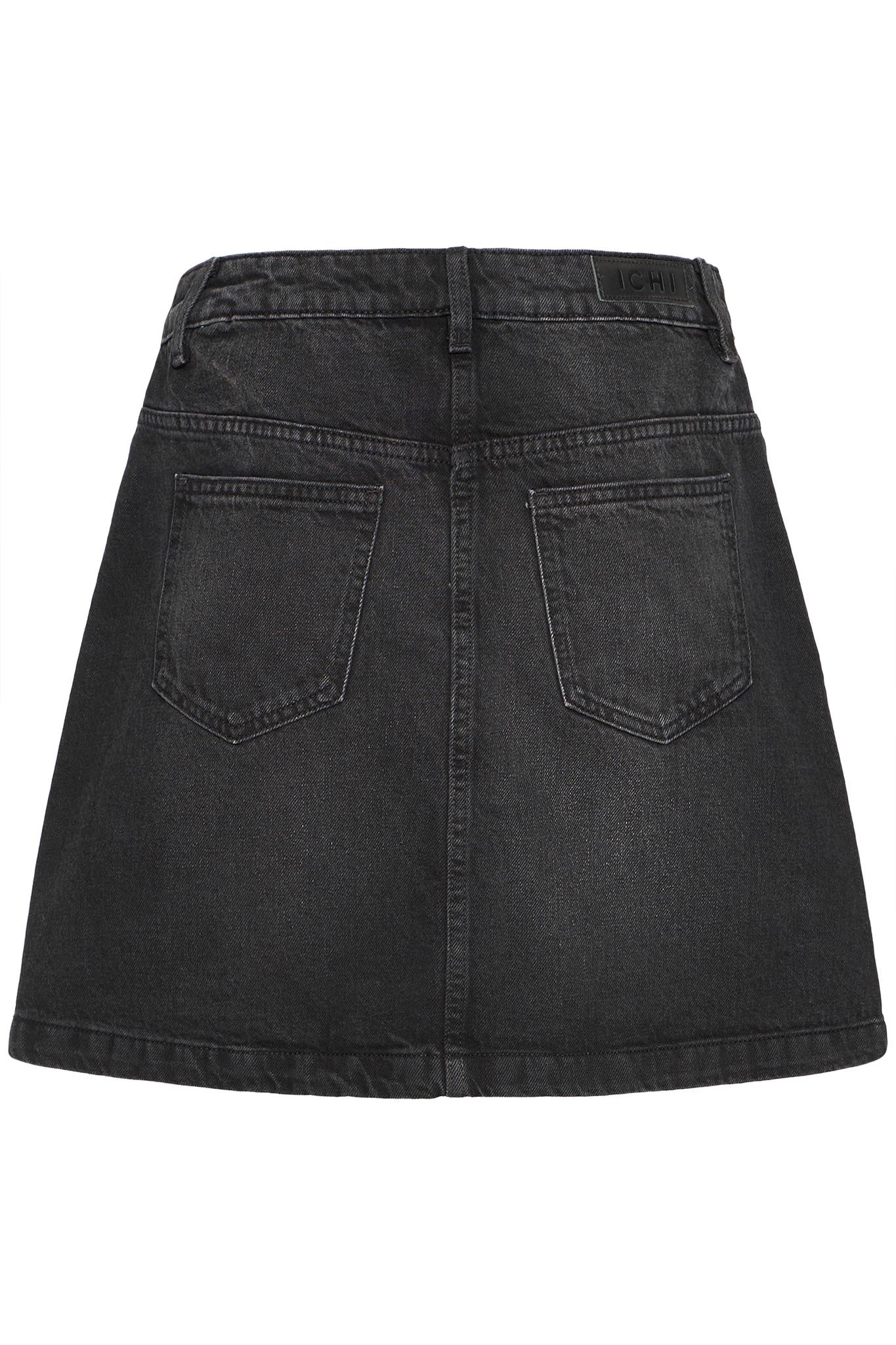 Schwarzer Jeansrock in A - Linie - Blossom Hair & Fashion