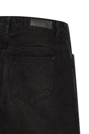 Schwarzer Jeansrock in A - Linie - Blossom Hair & Fashion