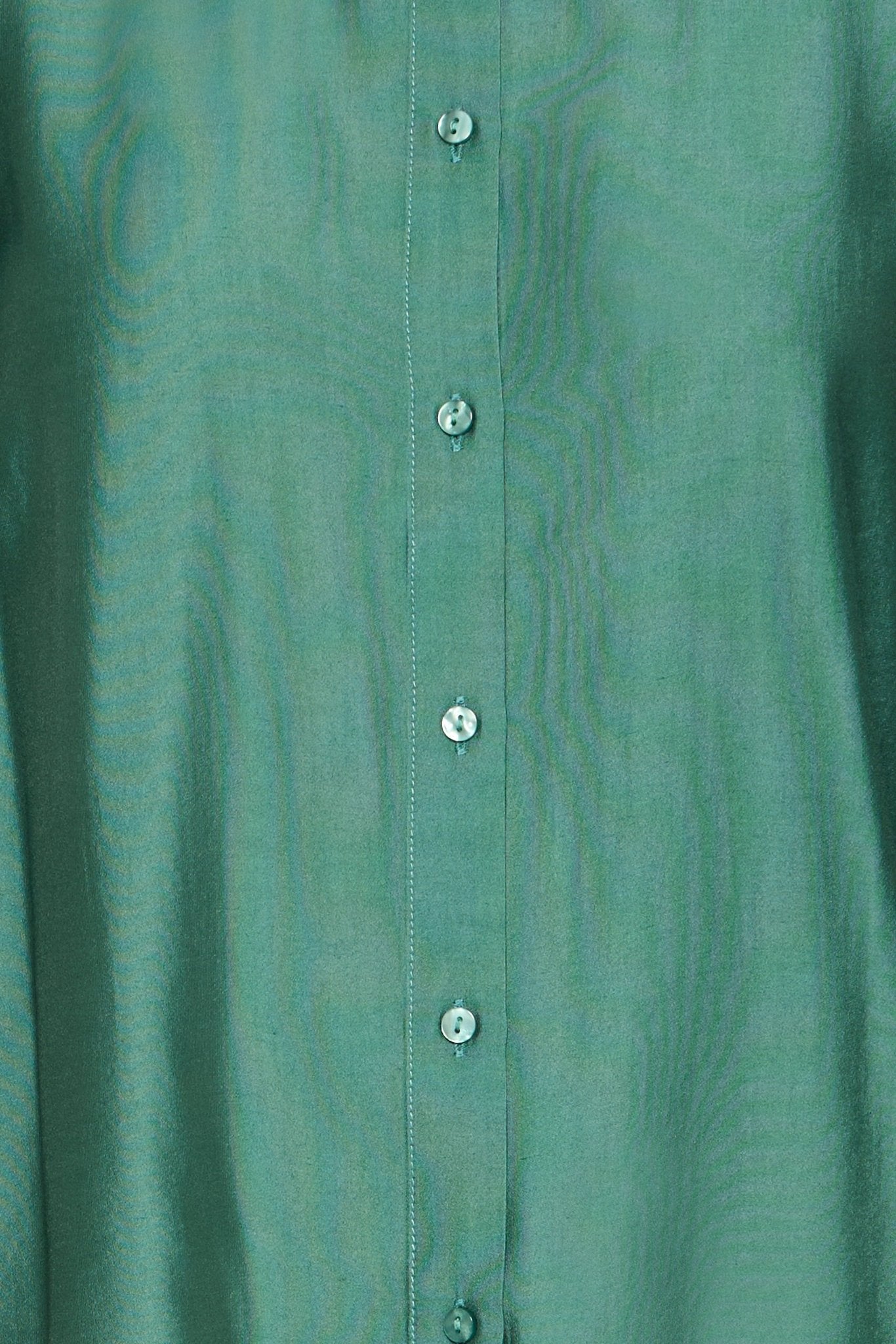 Shirt langarm Satinoptik smaragdgrün - Blossom Hair & Fashion