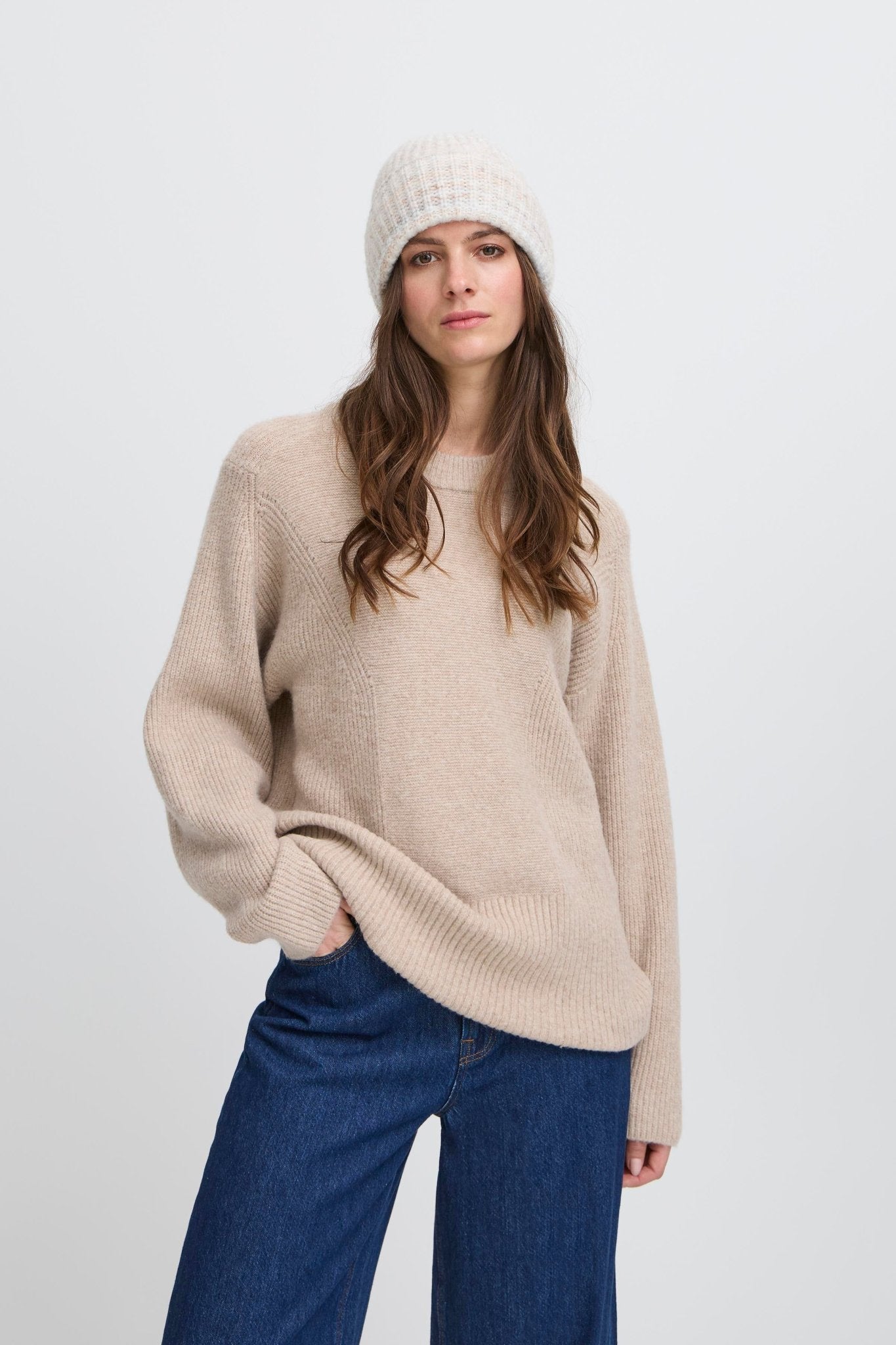 Strickmütze mit Umschlag – Ripp, warm & soft - Blossom Hair & Fashion