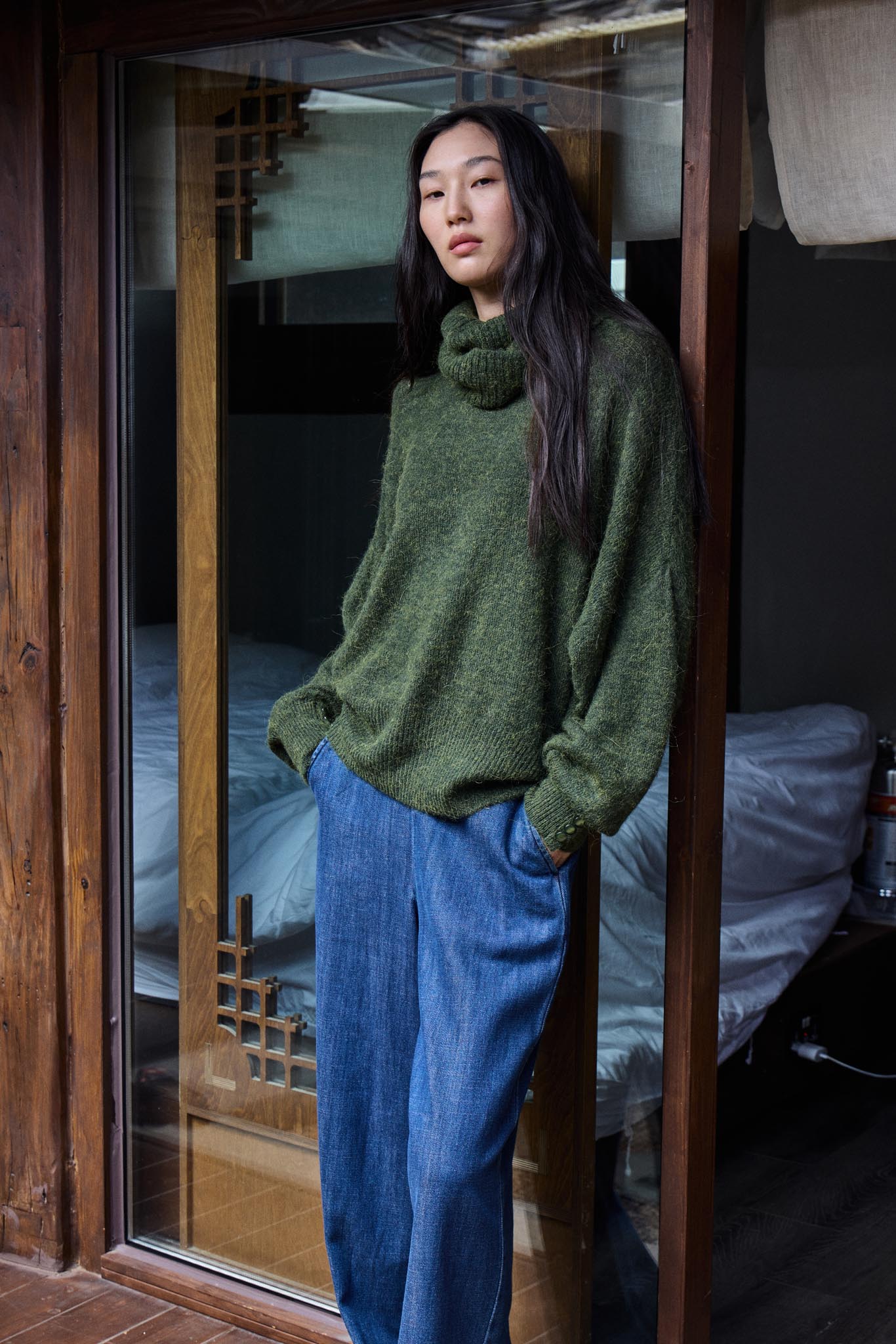 Weite Hose aus Denim - Mix - Blossom Hair & Fashion