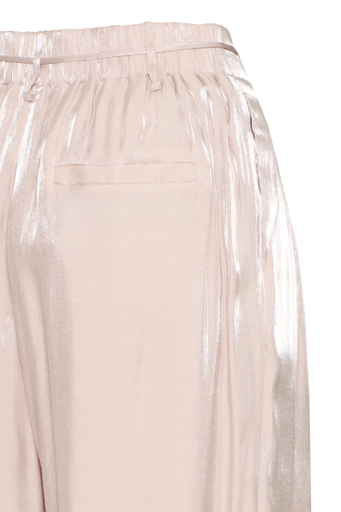 Weite Sommerhose in Seidenoptik – rosé - Blossom Hair & Fashion