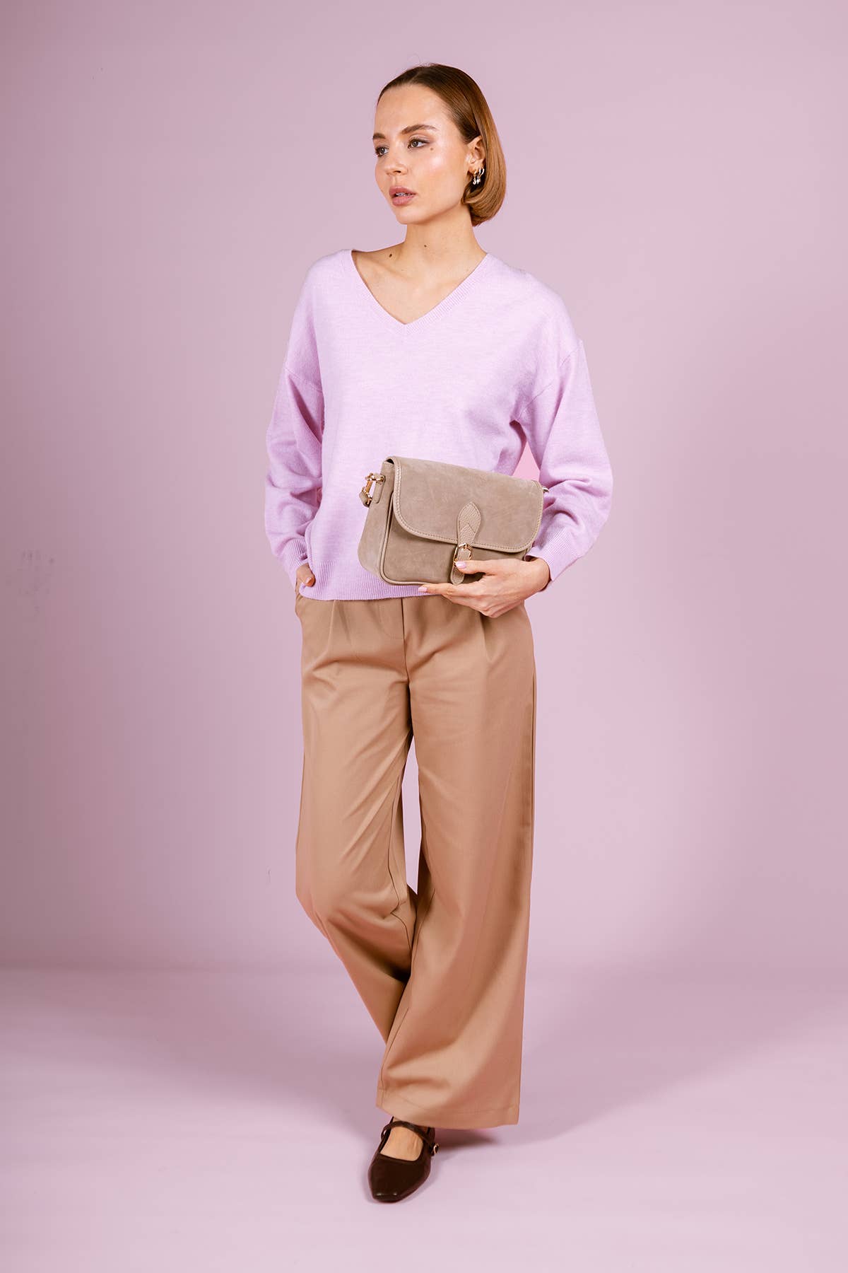 Wildleder Schultertasche – Eleganz & Funktionalität in einem Design - Blossom Hair & Fashion