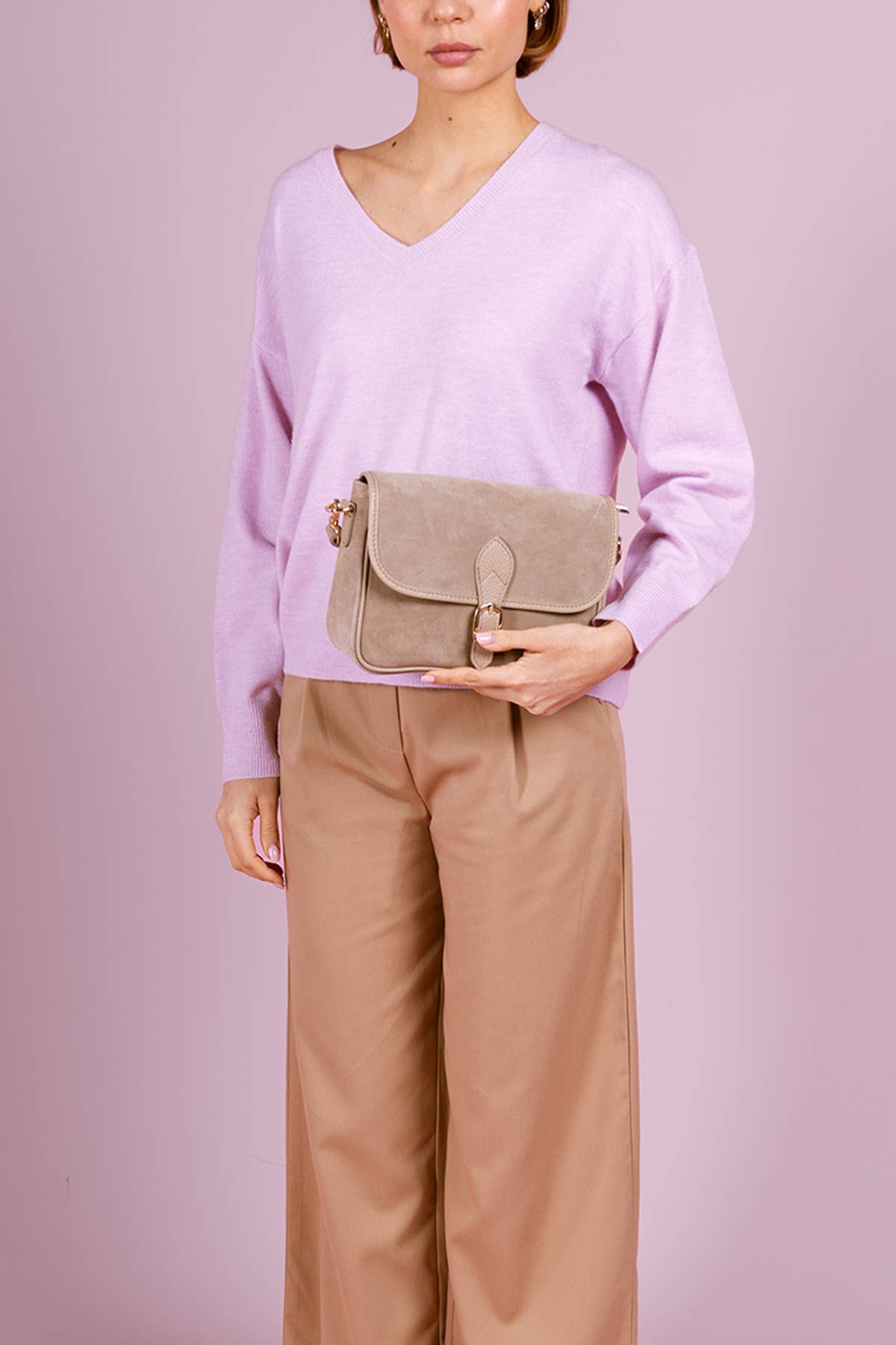 Wildleder Schultertasche – Eleganz & Funktionalität in einem Design - Blossom Hair & Fashion