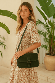 Wildleder Schultertasche – in verschiedenen Farben - Blossom Hair & Fashion