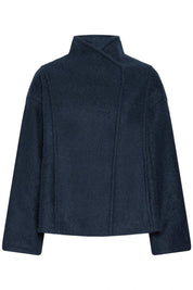 Wolljacke Loose Fit kurz in Grau oder Rosa - Blossom Hair & Fashion