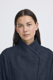 Wolljacke Loose Fit kurz in Grau oder Rosa - Blossom Hair & Fashion