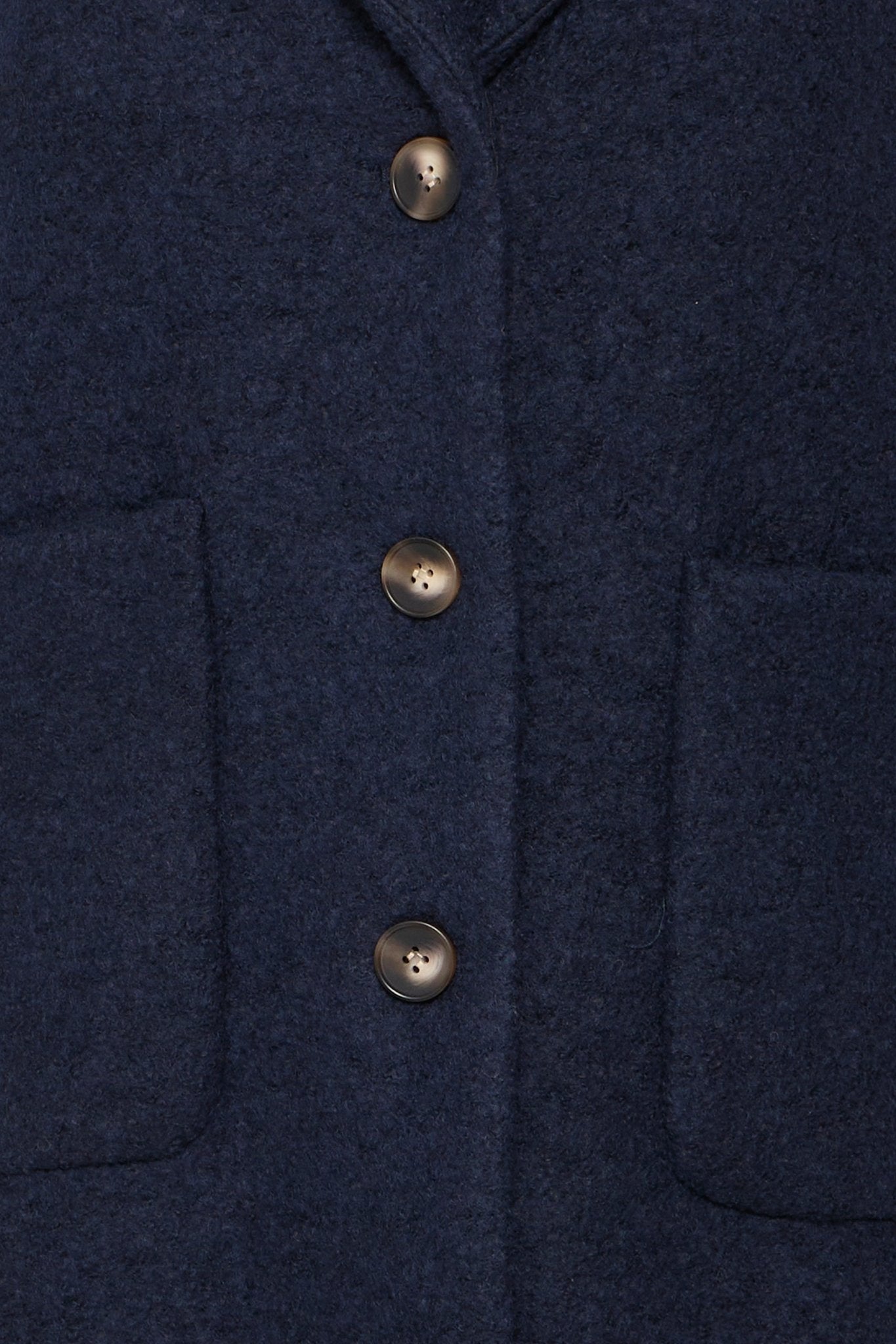 Wollmantel Regular Fit navy - Blossom Hair & Fashion