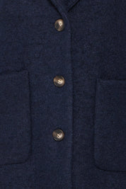 Wollmantel Regular Fit navy - Blossom Hair & Fashion