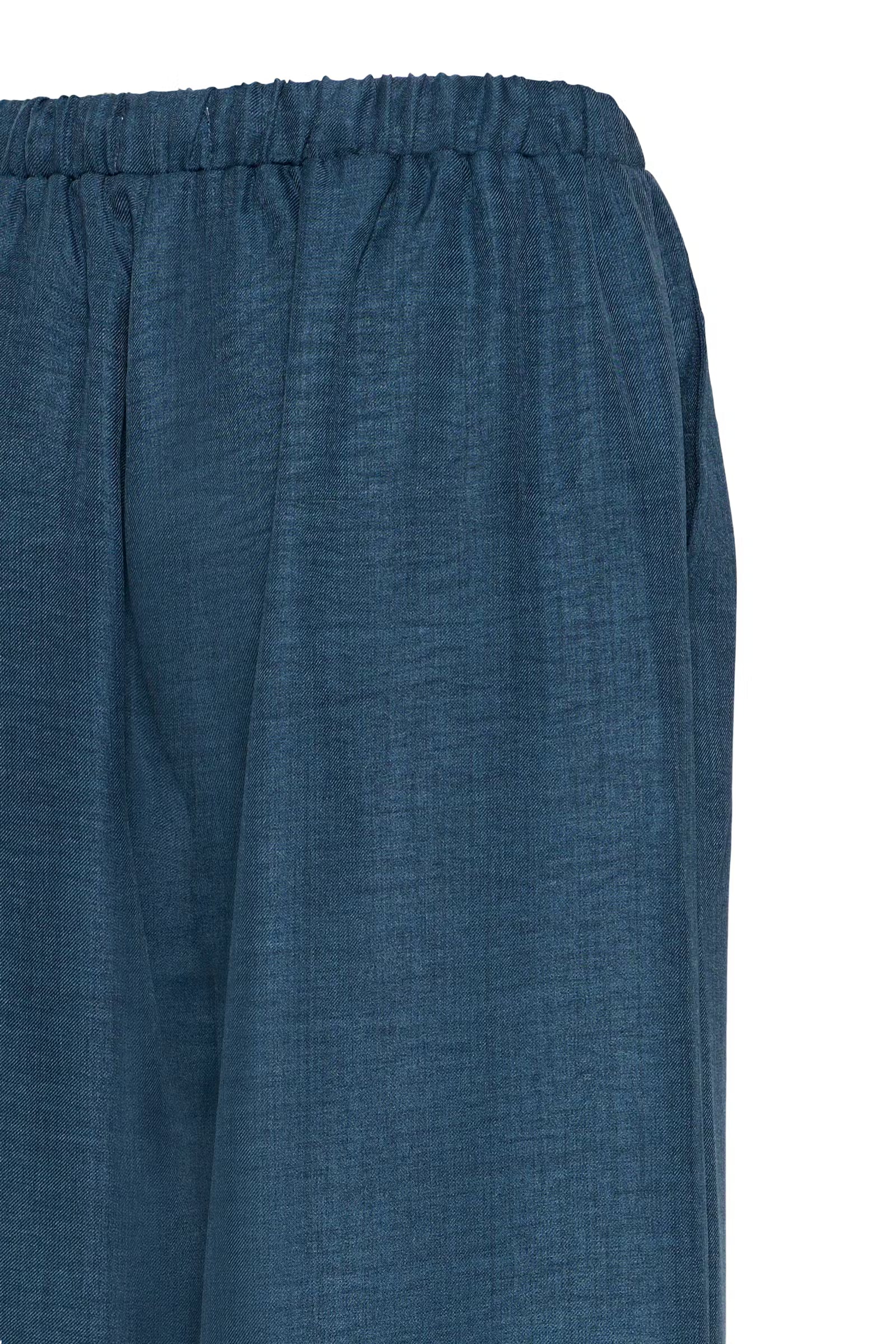 Wide Leg Hose in Petrol