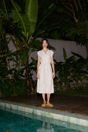 Hemdblusenkleid mit Streifen
