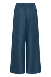 Wide Leg Hose in Petrol
