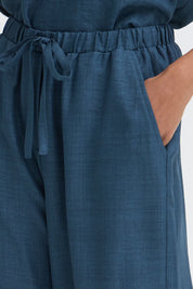 Wide Leg Hose in Petrol