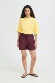 Oversize T-Shirt mit Rückenprint Gelb oder Blau