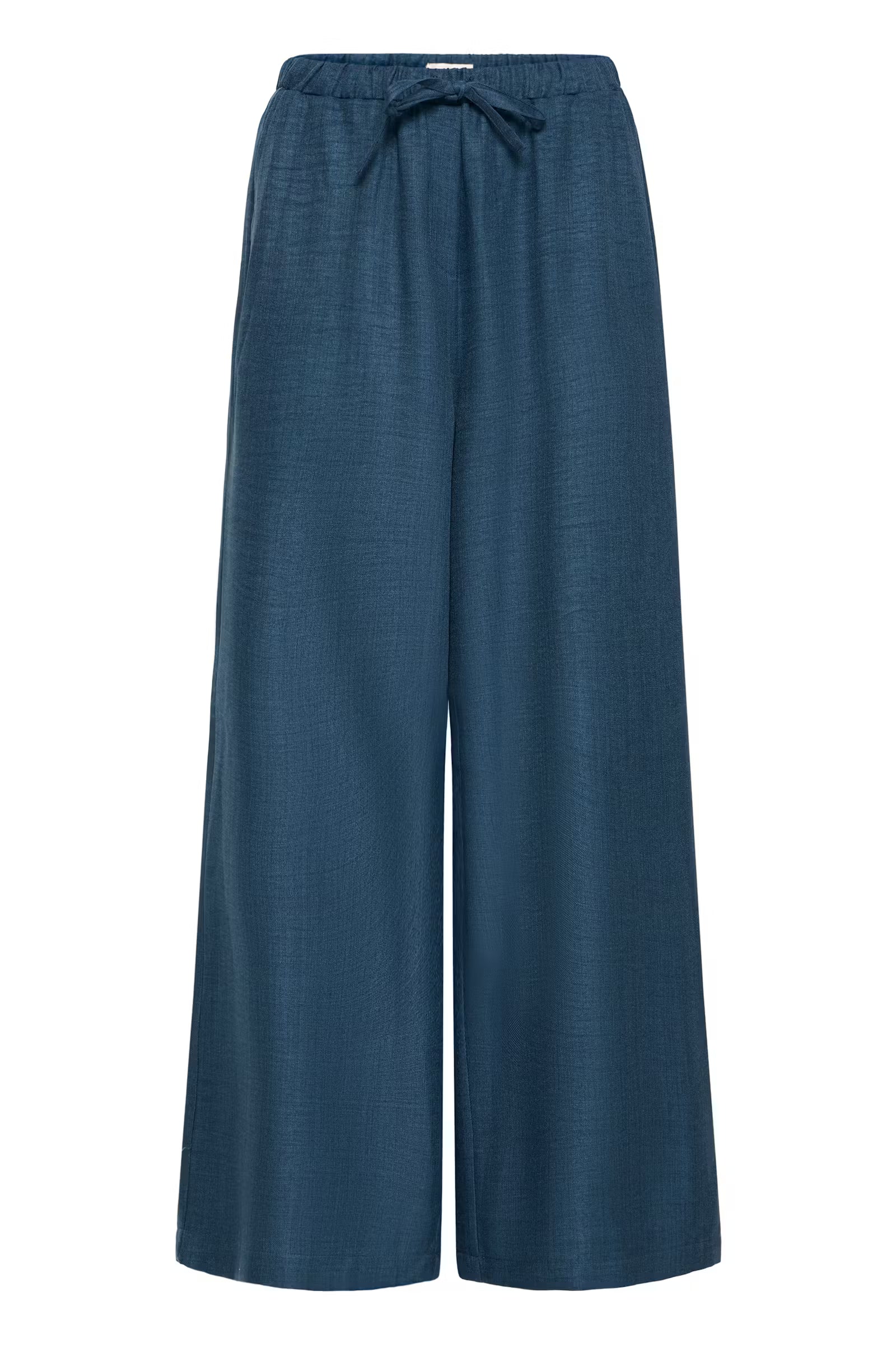 Wide Leg Hose in Petrol