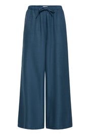 Wide Leg Hose in Petrol