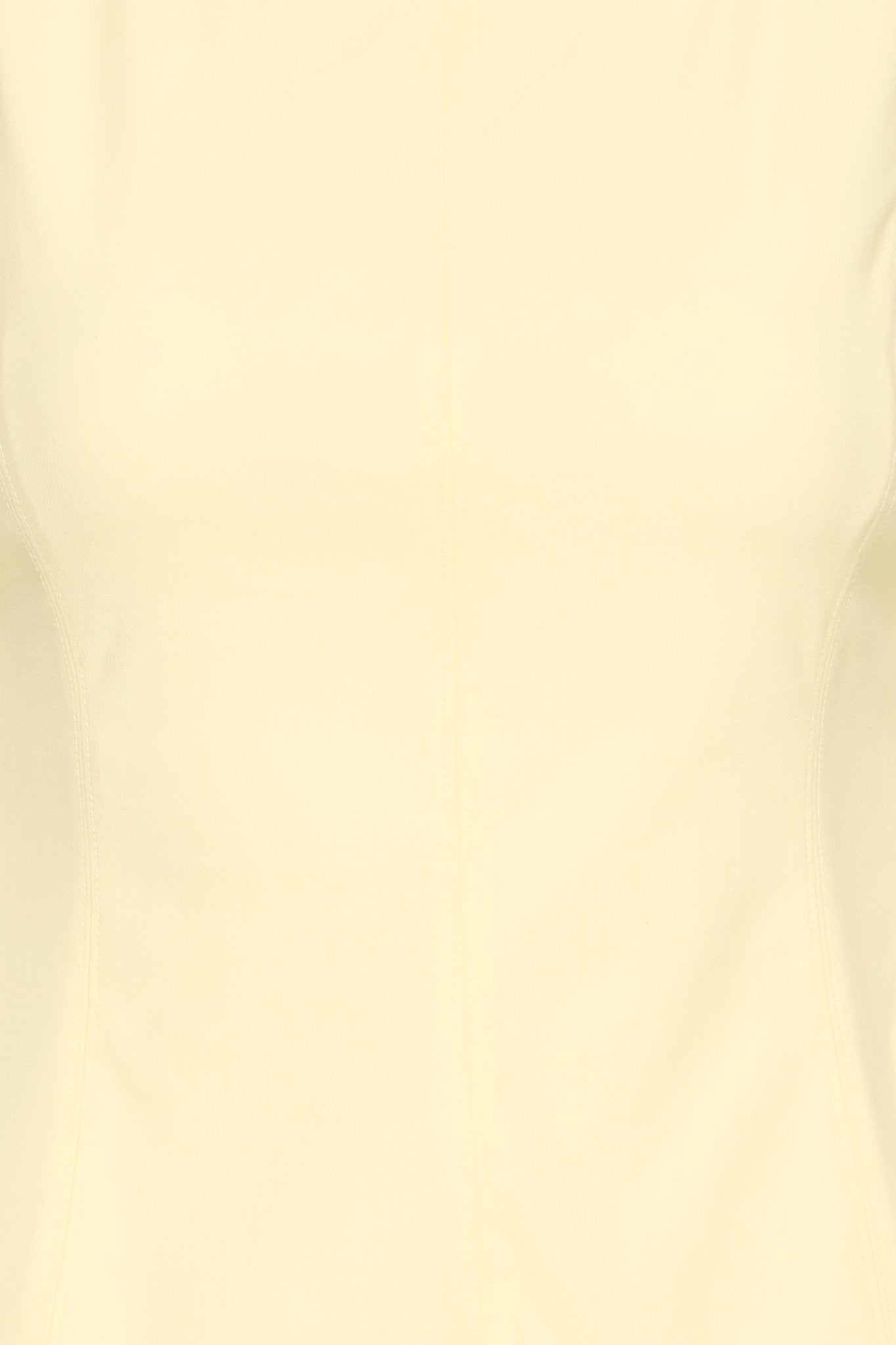 Ärmelloses Top in Pastellgelb mit U Boot Ausschnitt - Blossom Hair & Fashion