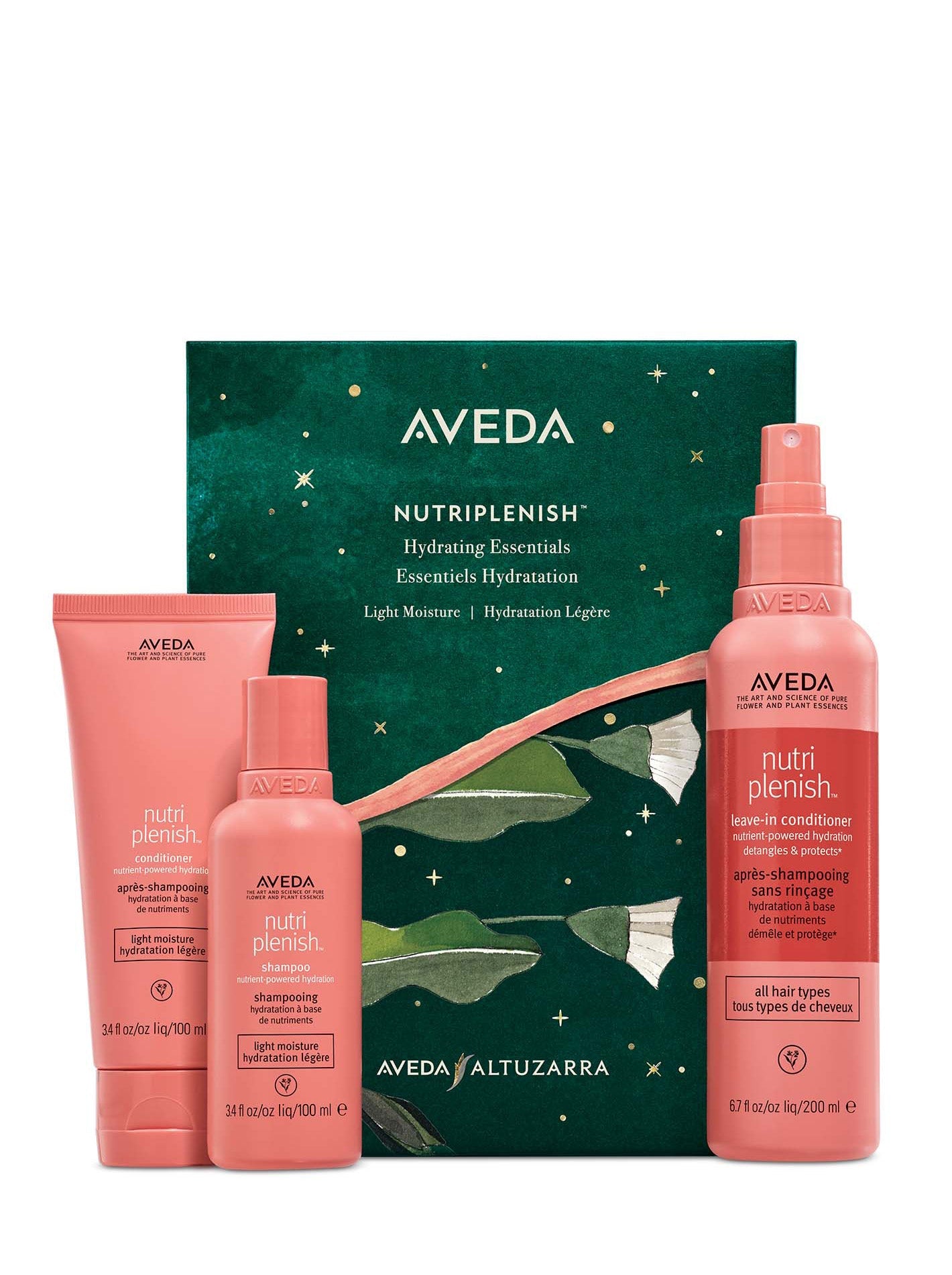 Aveda Nutriplenish™ Hydrating Essentials: Light Moisture Gift Set - Blossom Hair & Fashion