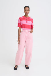 Barrel Leg Jeans in Rosa - Blossom Hair & Fashion